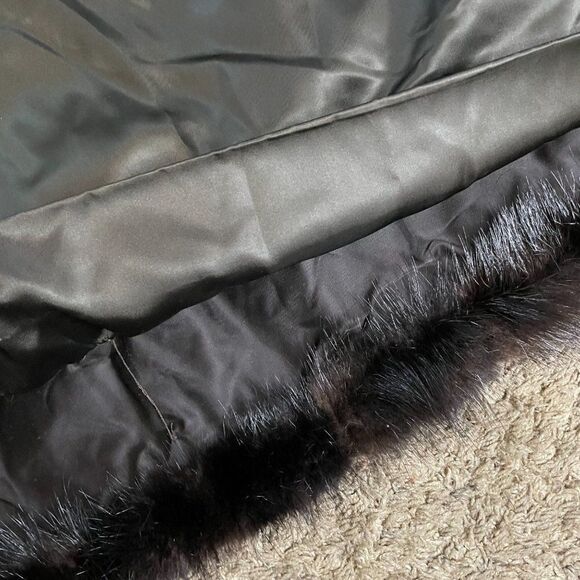 Vintage Beautiful Full Length Mahogany Mink Fur Coat Jacket Medium - Picture 5 of 13